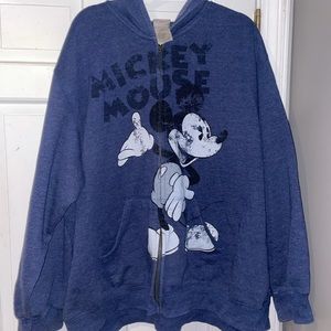 Vintage Mickey Mouse zip-up hoodie